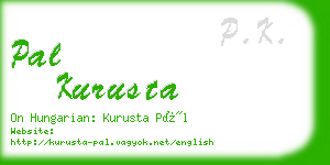 pal kurusta business card